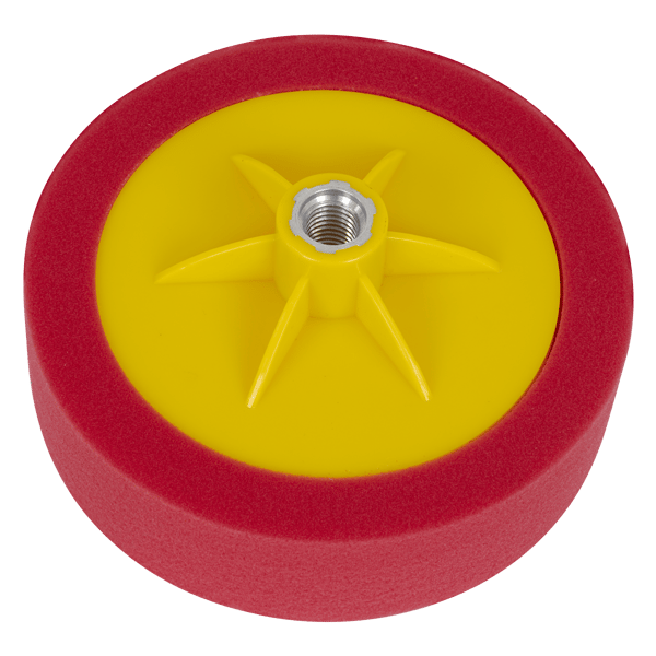 150 x 50mm Buffing & Polishing Foam Head M14 x 2mm - Red/Ultra-Soft