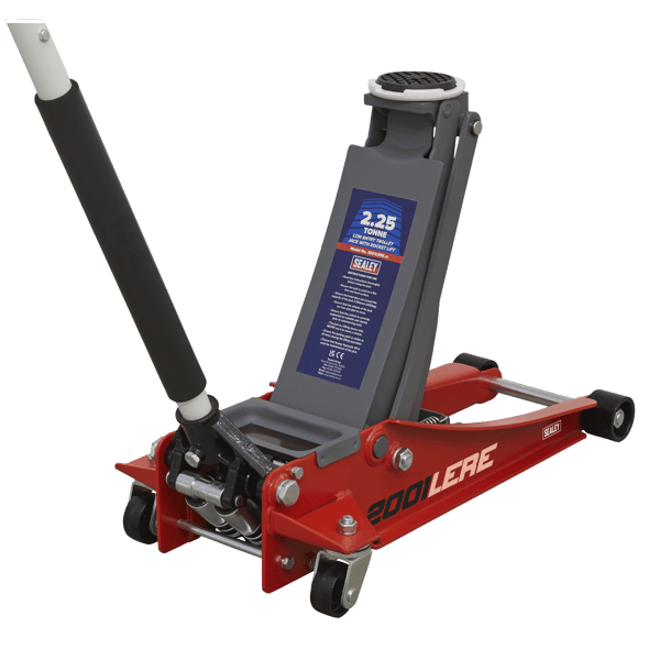 Low Profile Trolley Jack with Rocket Lift 2.25 Tonne - Red