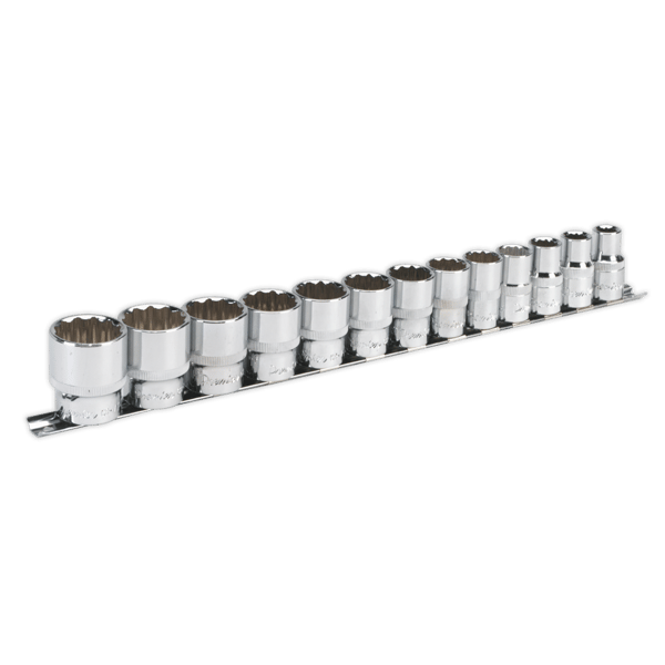 Imperial Socket Set 1/2"Sq Drive 12-point 13pc
