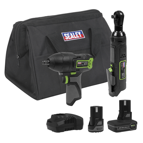 2 x SV10.8 Series Cordless Power Tool Kit 10.8V - 2 Batteries
