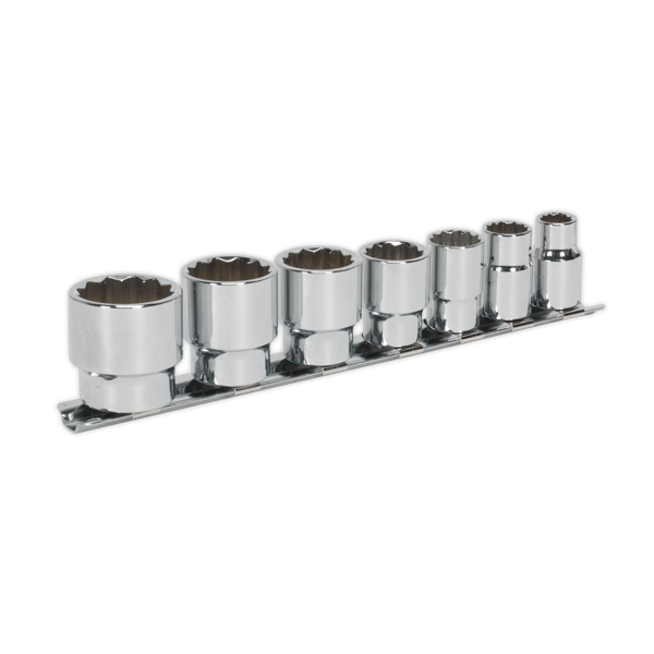 Whitworth Socket Set 3/8"Sq Drive 7pc