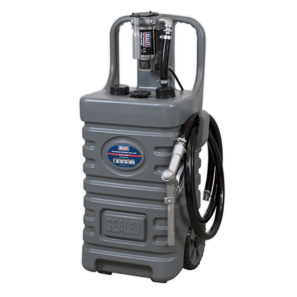 Mobile Dispensing Tank with Diesel Pump 55L - Grey