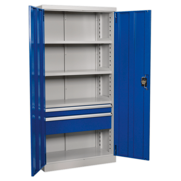 Industrial(TM) Cabinet with 2 Drawers & 3 Shelves 1800mm
