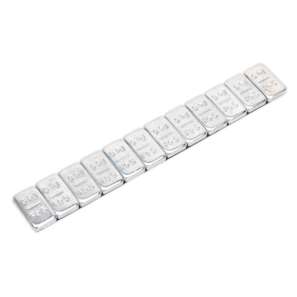 Steel Adhesive Wheel Weight 5g Strip of 12 - Pack of 100