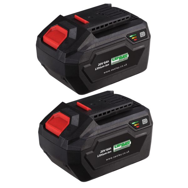 SV20 Series Power Tool Battery 20V 6Ah - Pack of 2