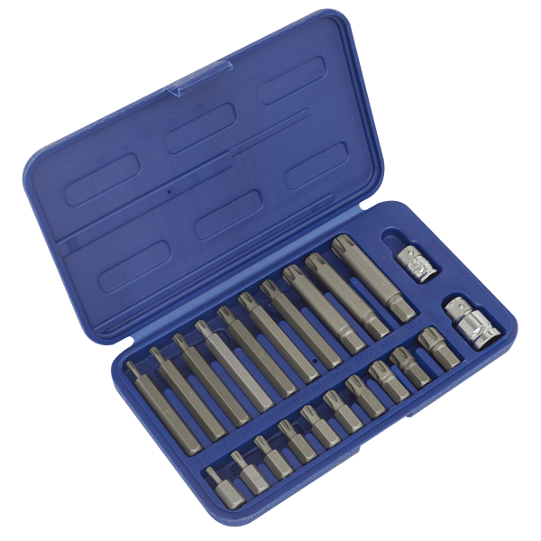 Ribe Bit Set 3/8" & 1/2"Sq Drive 22pc