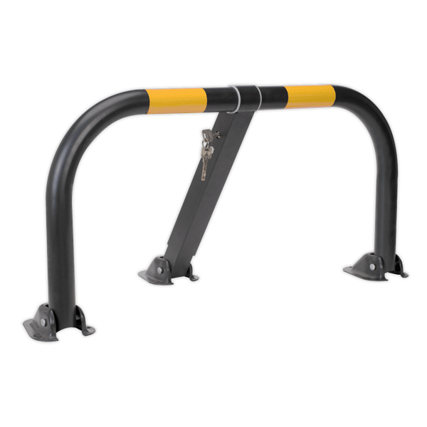 Triple Leg Parking Barrier with Integral Lock