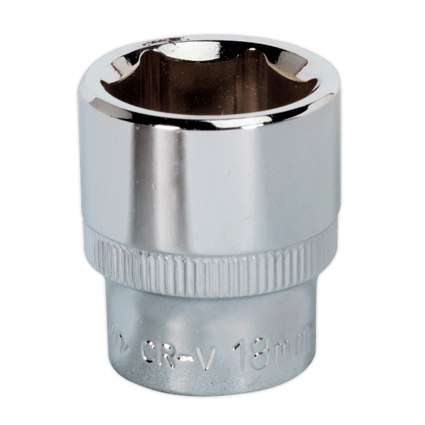 Fully Polished Socket 3/8"Sq Drive 18mm