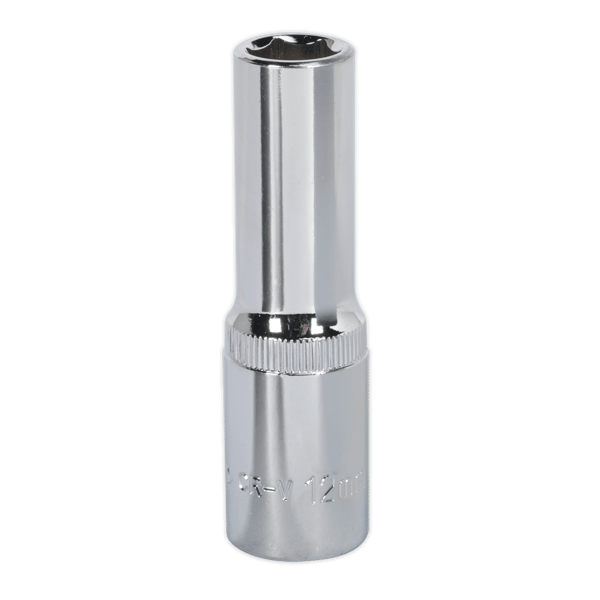Fully Polished Deep Socket 1/2"Sq Drive 12mm