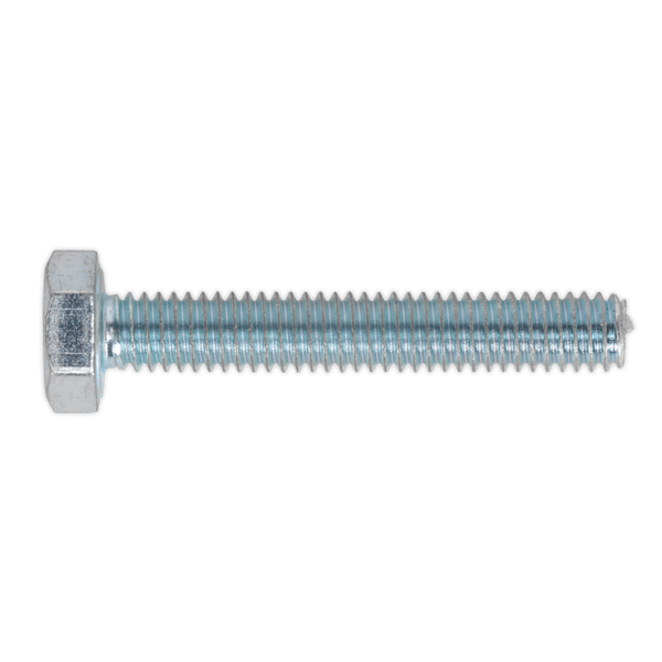 8.8 Zinc Plated HT Setscrew M4 x 25mm, DIN 933 - Pack of 50