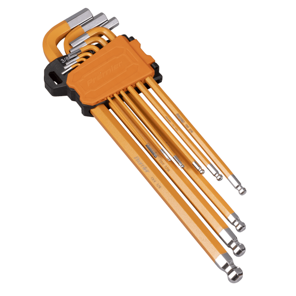 Imperial Extra-Long Ball-End Hex Key Set 9pc