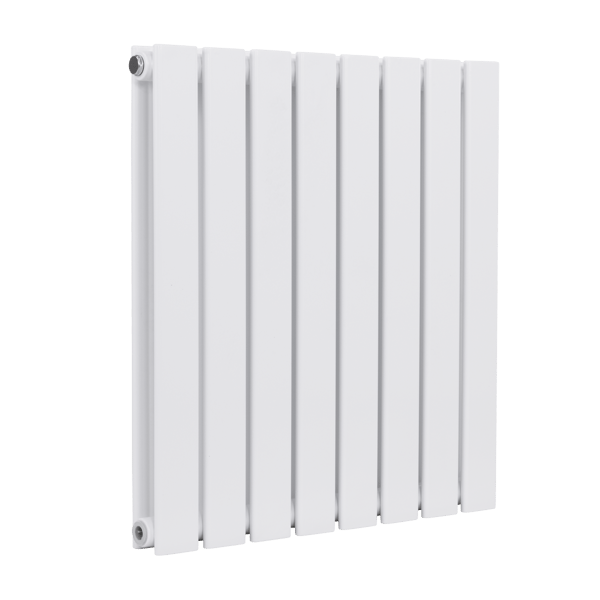Baridi Horizontal Radiator Contemporary Double Flat Panel Design 600 x 560mm – White