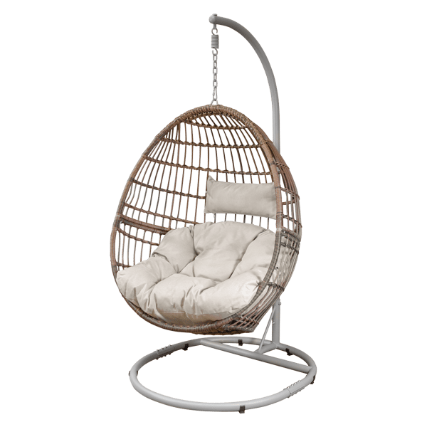 Single Swinging Egg Chair with Cushion