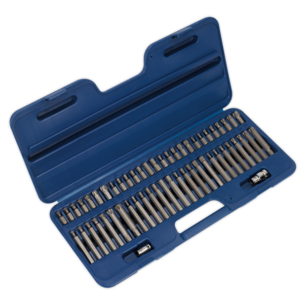 Security TRX-Star*/Hex/Ribe/Spline Bit Set 3/8" & 1/2"Sq Drive 56pc