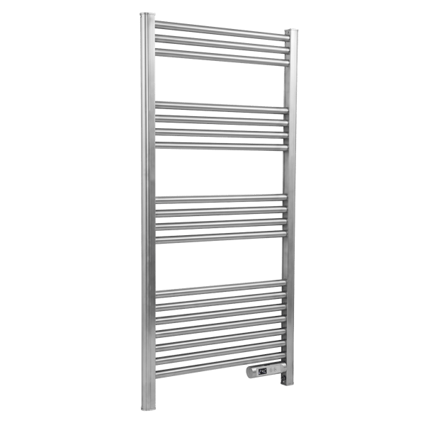 Baridi Electric Heated Towel Rail 1085 x 535mm with LED Display – Silver