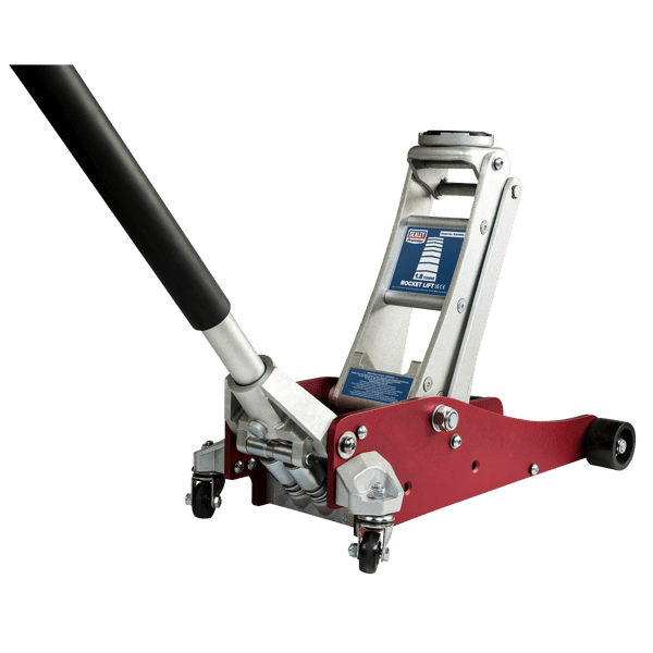 Low Profile Aluminium Trolley Jack with Rocket Lift 1.8 Tonne