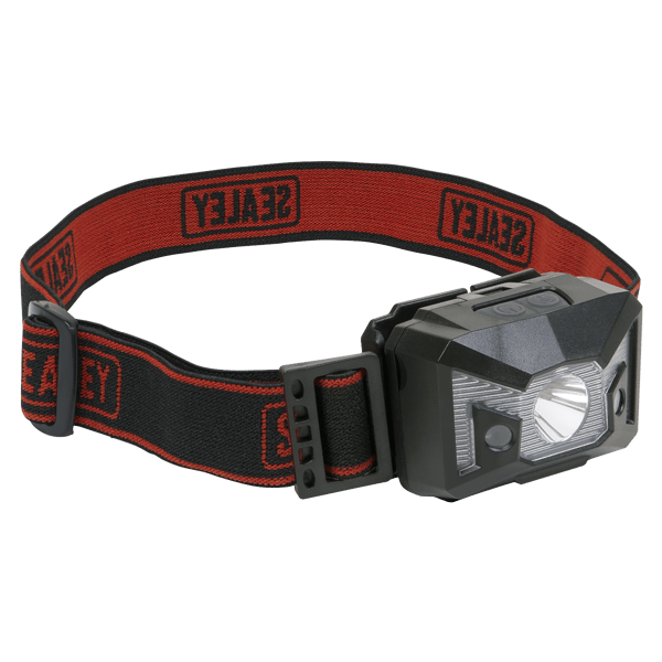 Head Torch with Auto-Sensor 3W SMD & 2 Red LED
