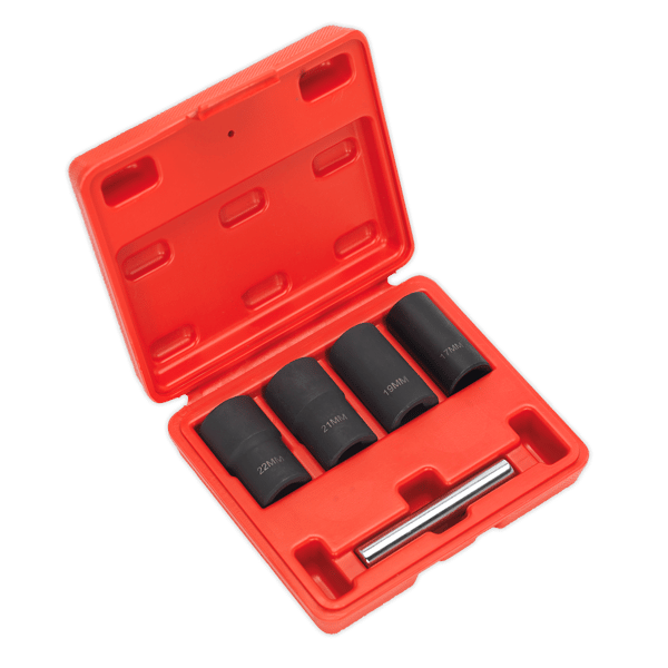 Locking Wheel Nut Removal Set 1/2"Sq Drive 5pc