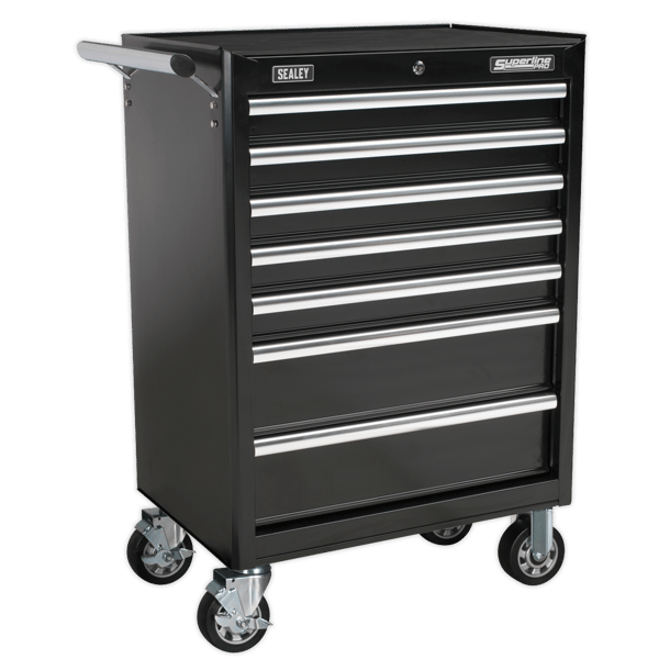 Superline PRO(R) Rollcab 7 Drawer - Black