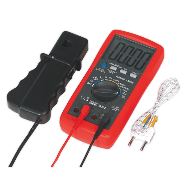 14-Function Digital Automotive Multimeter with Inductive Coupler