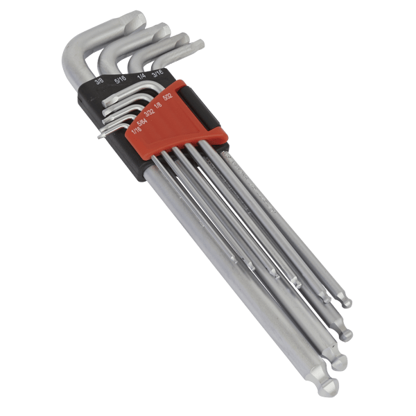 Imperial Lock-On(TM) Extra-Long Ball-End Hex Key Set 9pc
