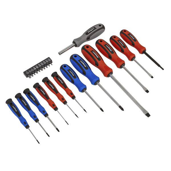 Siegen Soft Grip Screwdriver & Bit Set 23pc