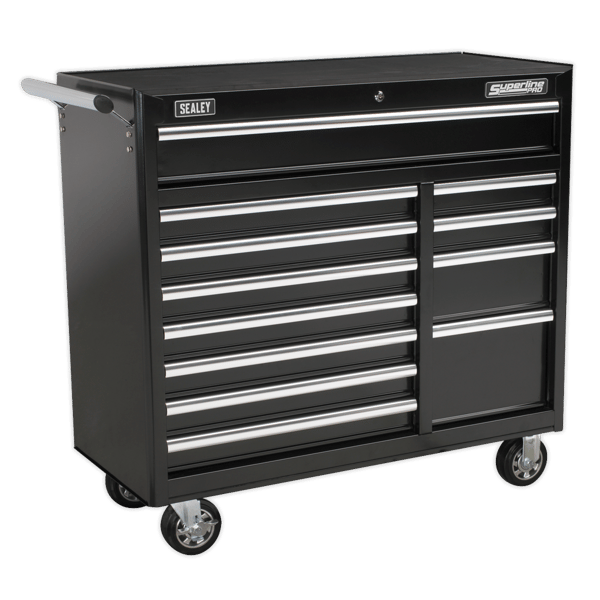 Superline PRO(R) Heavy-Duty Rollcab 12 Drawer - Black