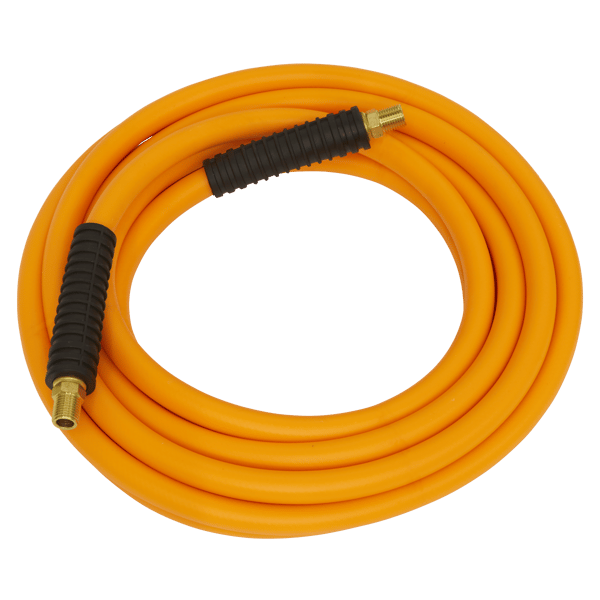 High-Visibility Hybrid Air Hose with 1/4"BSP Unions 10m x 10mm