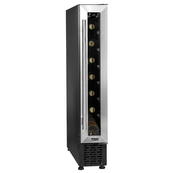 Extra-Slim 7 Bottle Wine Fridge & Cooler 15cm - Stainless Steel