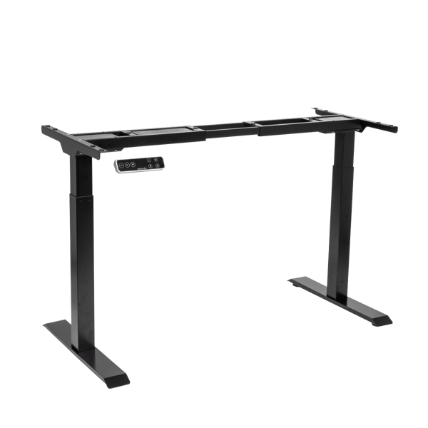 Dual Motor Ultra-Quiet Desk Frame with Digital Controls 100kg Capacity - Black