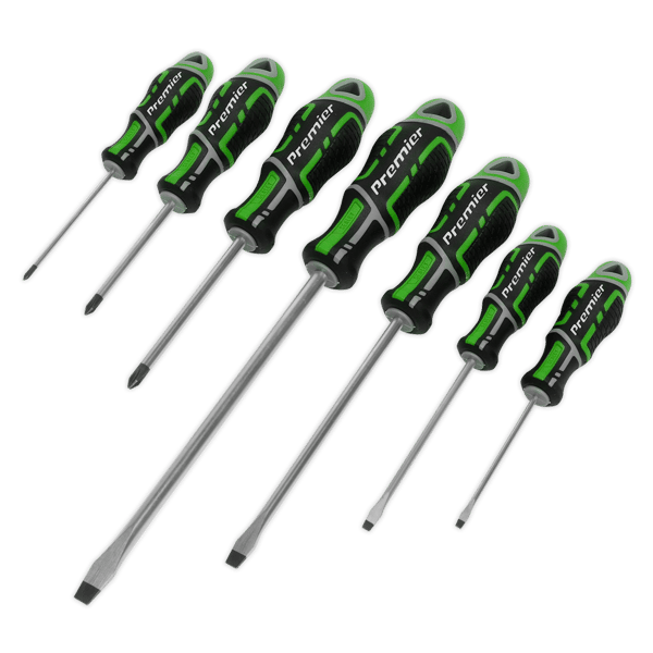 GripMAX(R) Screwdriver Set 7pc - Hi-Vis Green