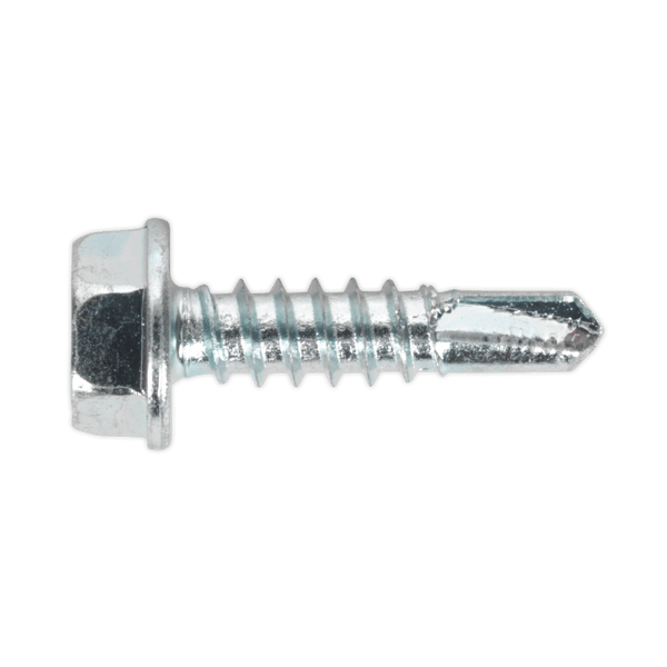 Zinc Plated Self-Drilling Hex Head Screw 4.8 x 19mm - Pack of 100