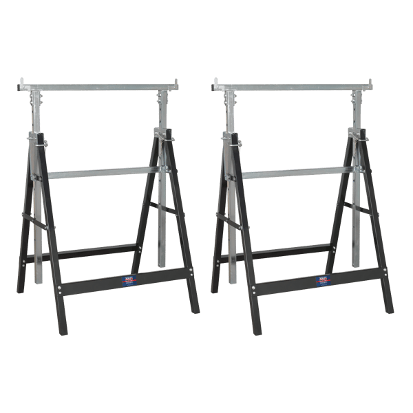 Fold Down Telescopic Trestle 200kg Capacity - Pair