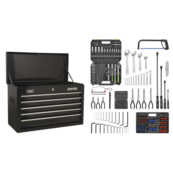 American PRO(R) Topchest 5 Drawer with 272pc Tool Kit - Black