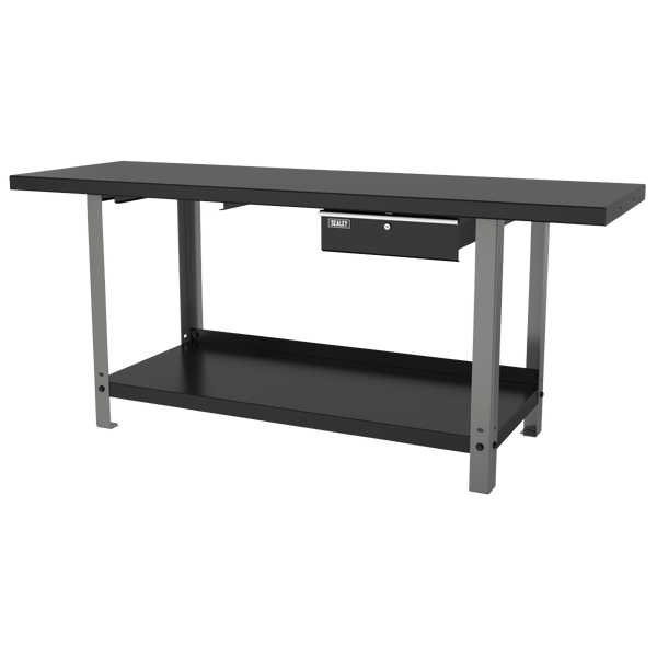 Steel Workbench with Drawer 2m