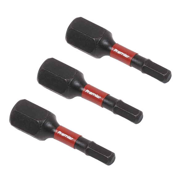 Hex Impact Power Tool Bits 3 x 25mm 3pc