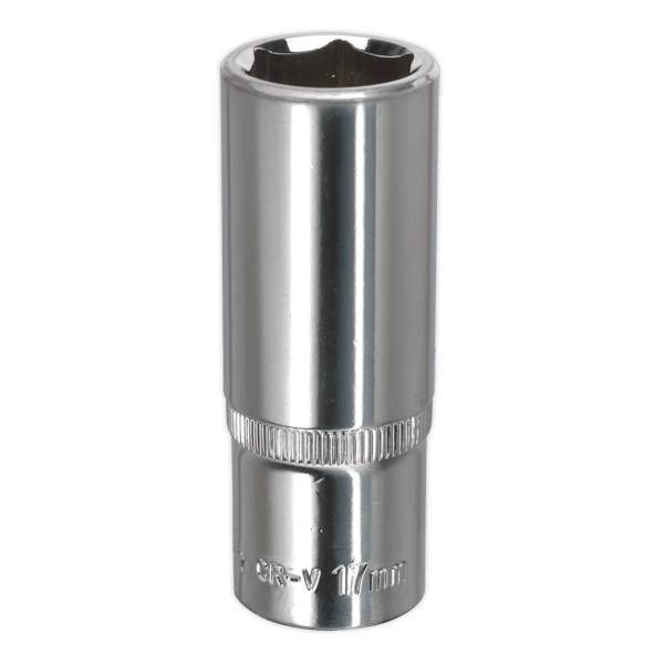 Fully Polished Deep Socket 3/8"Sq Drive 17mm