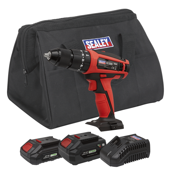 SV20 Series 13mm Cordless Combi Drill Kit 20V - 2 Batteries