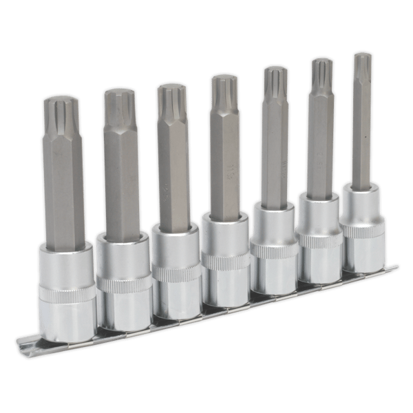 Ribe Socket Bit Set 1/2"Sq Drive 100mm 7pc