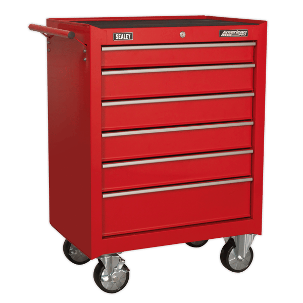 American PRO(R) Rollcab 6 Drawer - Red