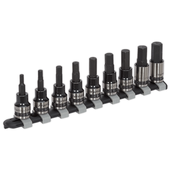 Hex Key Socket Bit Set 3/8"Sq Drive 9pc