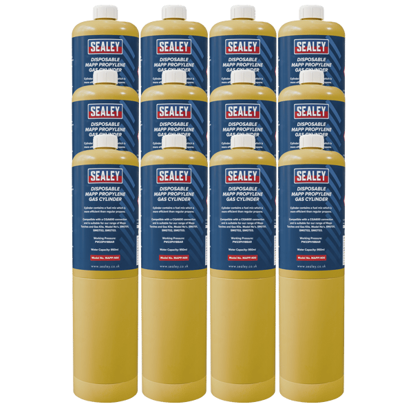 Disposable MAPP Propylene Gas Cylinder - Case of 12