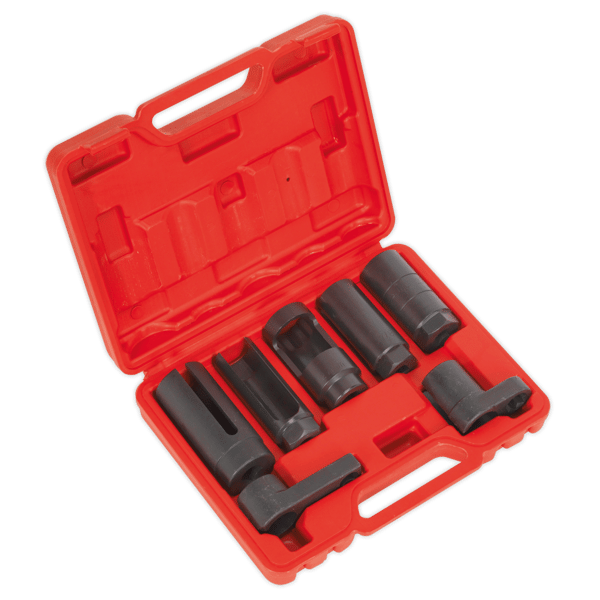 Oxygen Sensor Socket Set 3/8" & 1/2"Sq Drive 7pc