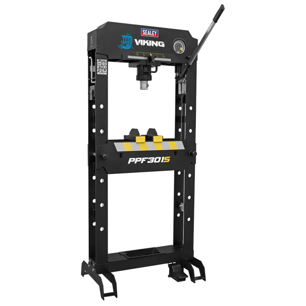 Viking Floor Type Air/Hydraulic Press with Sliding Ram and Foot Pedal 30 Tonne