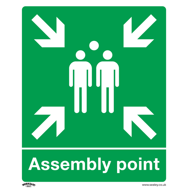 Assembly Point Safety Sign - Rigid Plastic