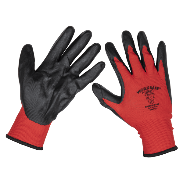 Nitrile Palm Gloves, X-Large - Pack of 6 Pairs
