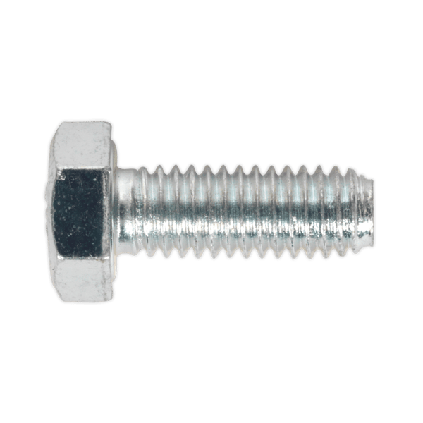 8.8 Zinc Plated HT Setscrew M6 x 16mm, DIN 933 - Pack of 50