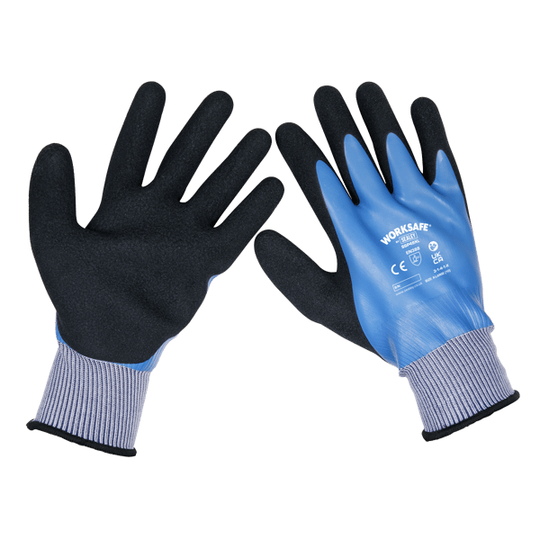 Waterproof Latex Gloves, X-Large - Pack of 6 Pairs