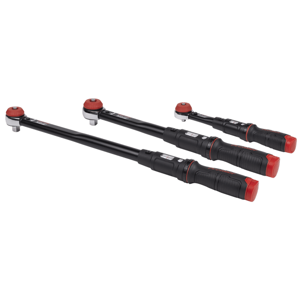 Premier Black Calibrated Micrometer Torque Wrench Set 3pc