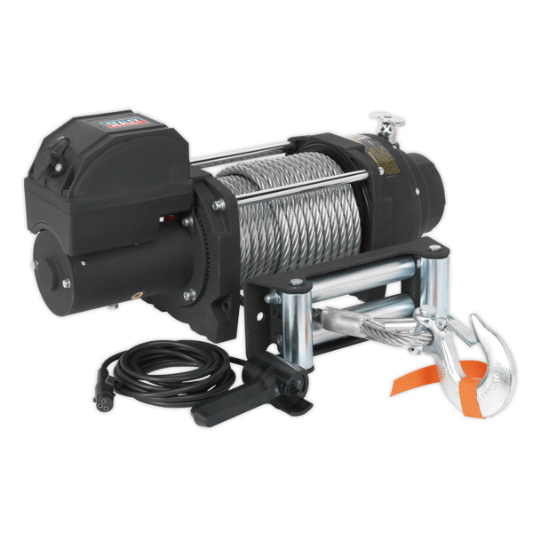 Industrial Recovery Winch 8180kg (18000lb) Line Pull 12V